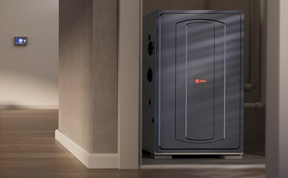 Trane furnace installed in a home
